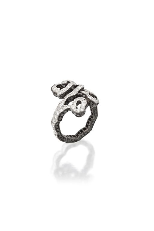 Platinum, Silver and Gold Diamond Ring