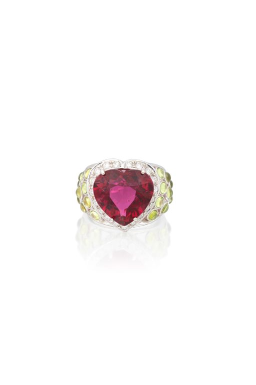 18k Gold Multi-Gem Ring