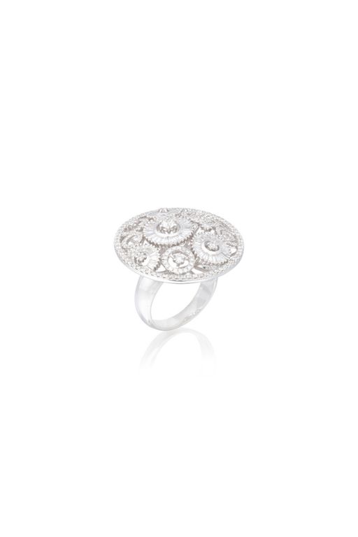 17k Gold Diamond Ring