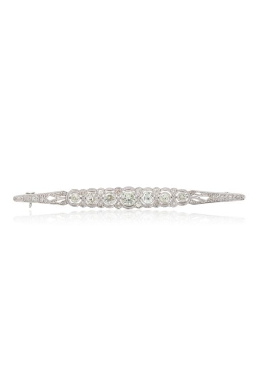 Platinum Diamond Brooch