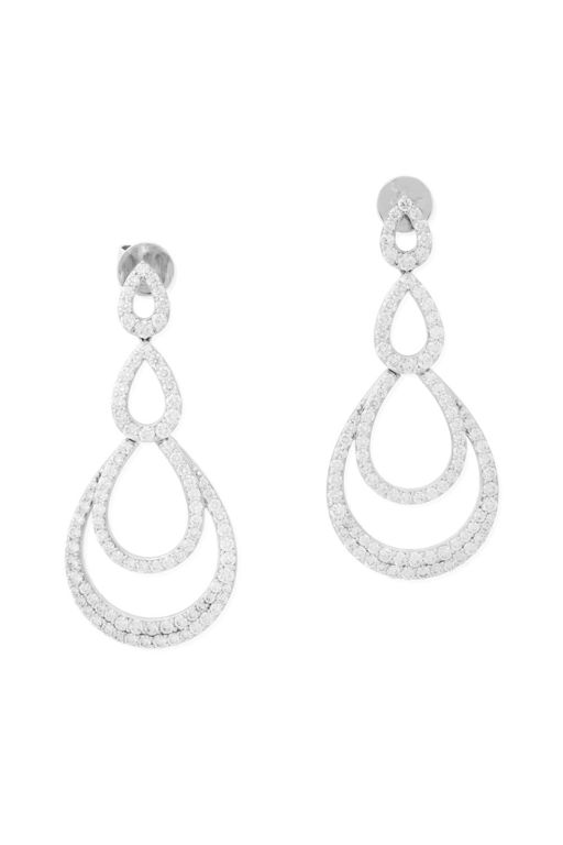 Pair of 17k Gold Diamond Earrings