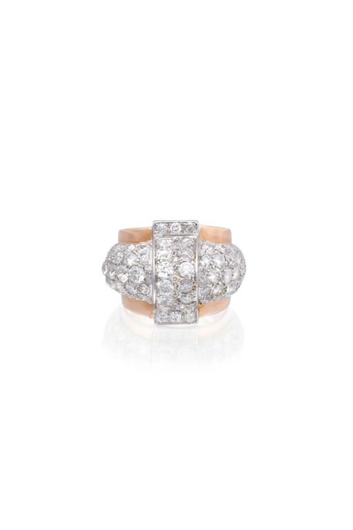 17k Gold Diamond Ring
