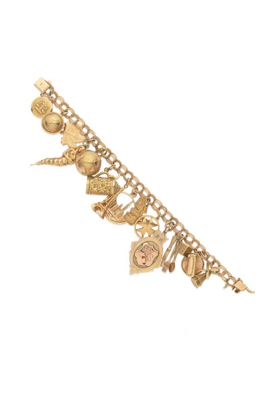 Gold Charm Bracelet