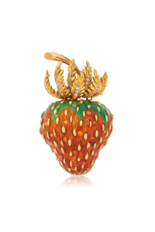 17k Gold Diamond Brooch