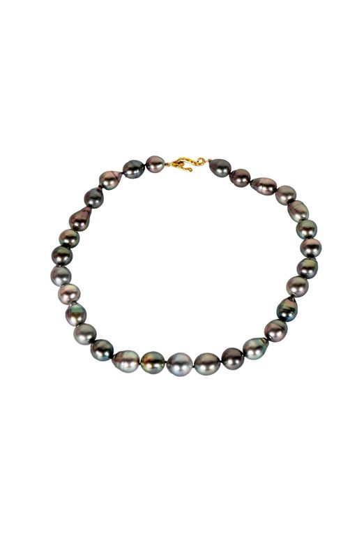 18k Yellow Gold Pearl Necklace
