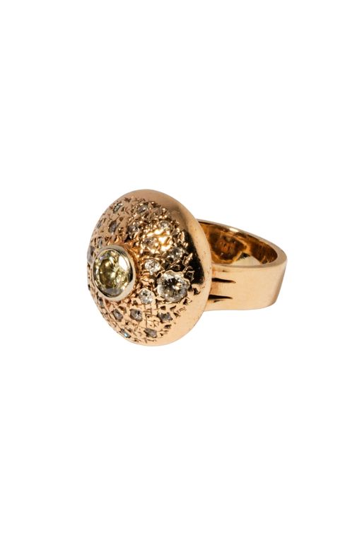 14k Yellow Gold Diamond Ring