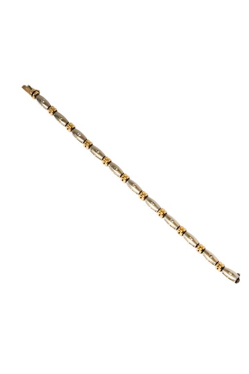 14k Two-Tone Gold Diamond Bracelet