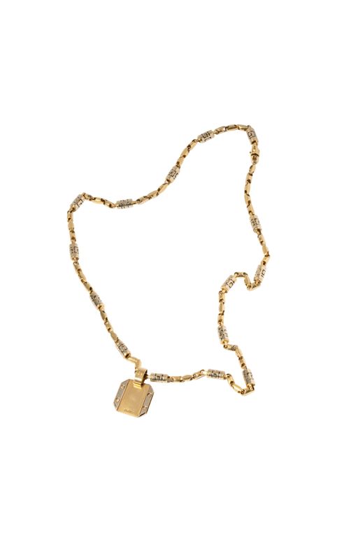 14k Yellow and White Gold Pendant Necklace