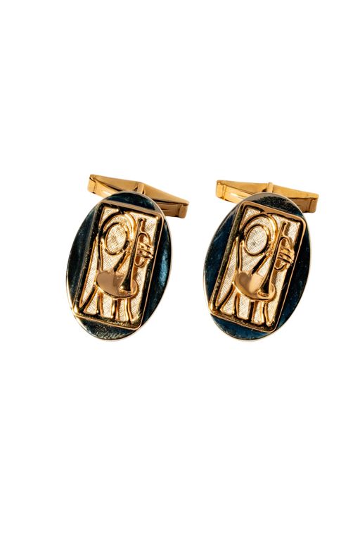 14k White and Yellow Gold Cufflinks