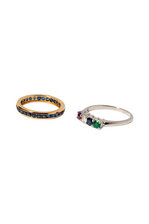 Two Gemstone Rings