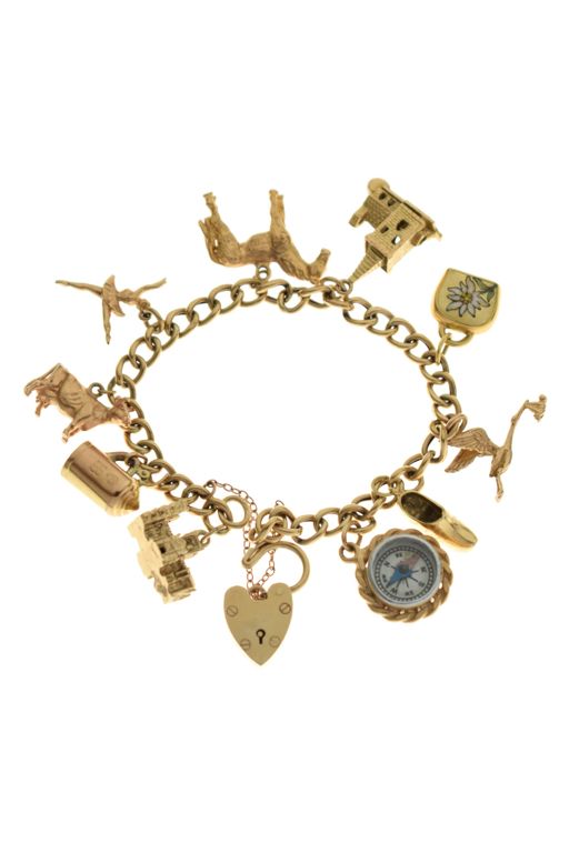 Gold Charm Bracelet