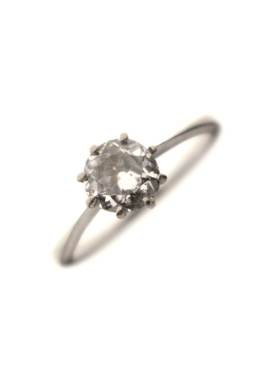 18k Gold and Platinum Diamond Ring