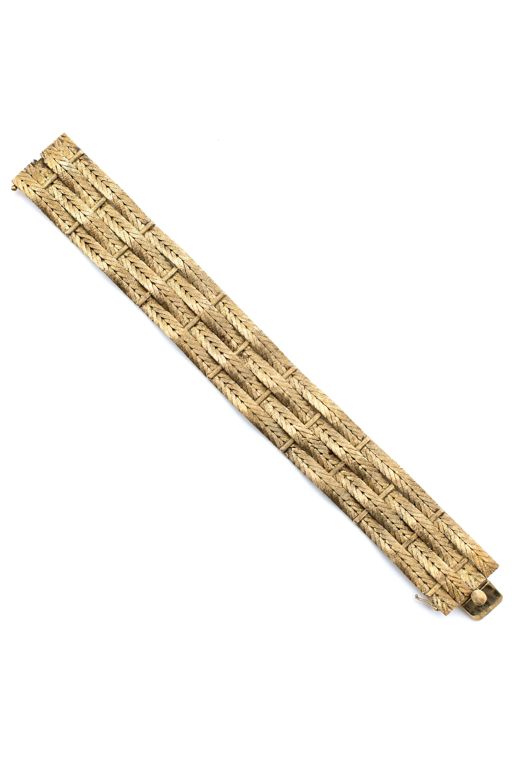 18k Yellow Gold Band Bracelet