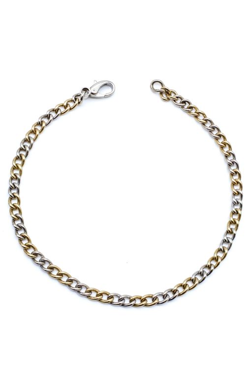 18k Yellow and White Gold Chain Necklace