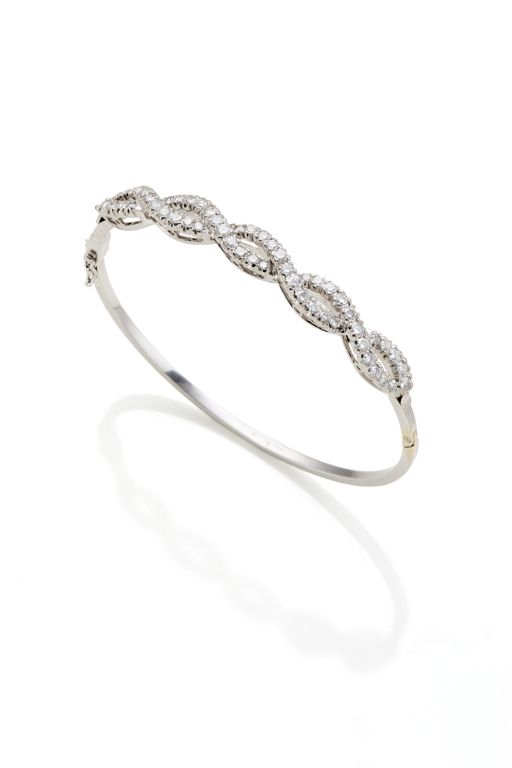 18k White Gold Diamond Bracelet