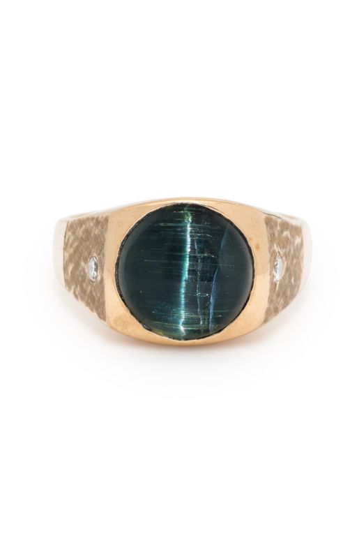 18k Gold Tourmaline and Diamond Ring