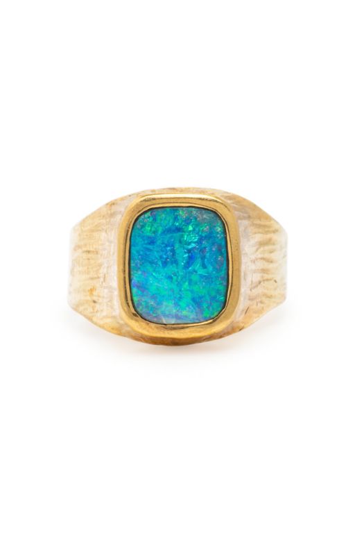 18k Gold Opal Ring