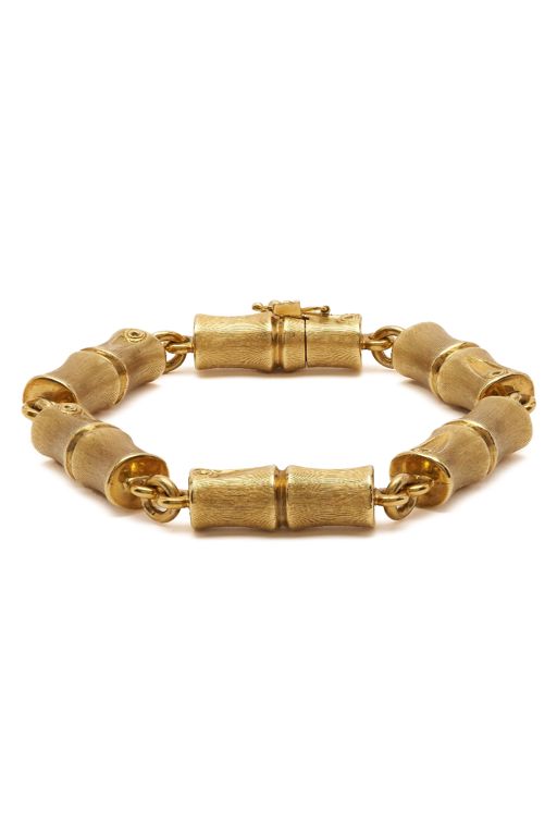 18k and 14k Yellow Gold Link Bracelet