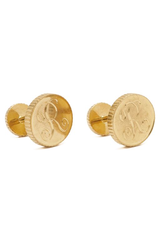 18k Yellow Gold Coin Cufflinks