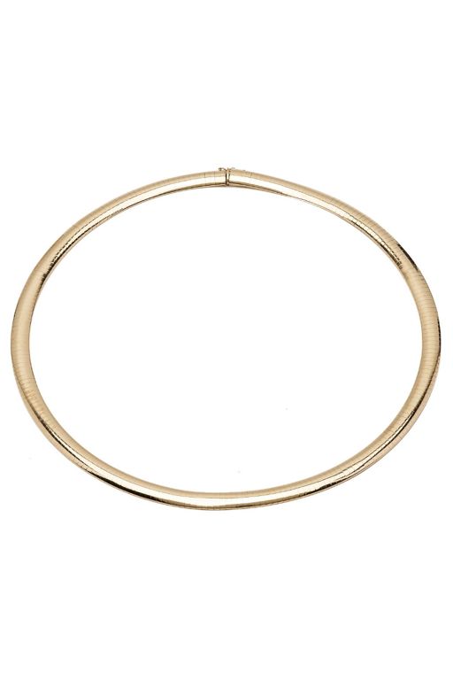 10k Yellow Gold Omega Chain Necklace
