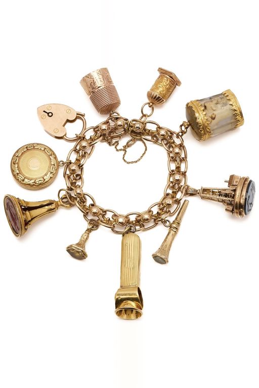 10k Yellow Gold Charm Bracelet
