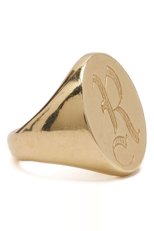 14k Yellow Gold Signet Ring