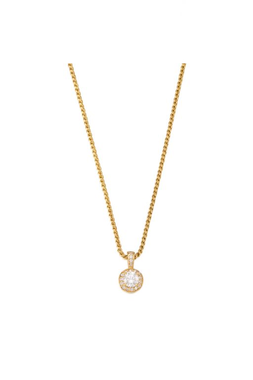 14k Gold Diamond Pendant Necklace