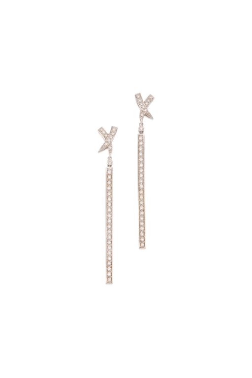 Pair of 17k Gold Diamond Earrings