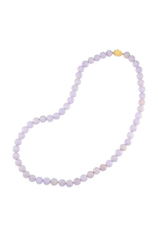14k Gold Jade Necklace