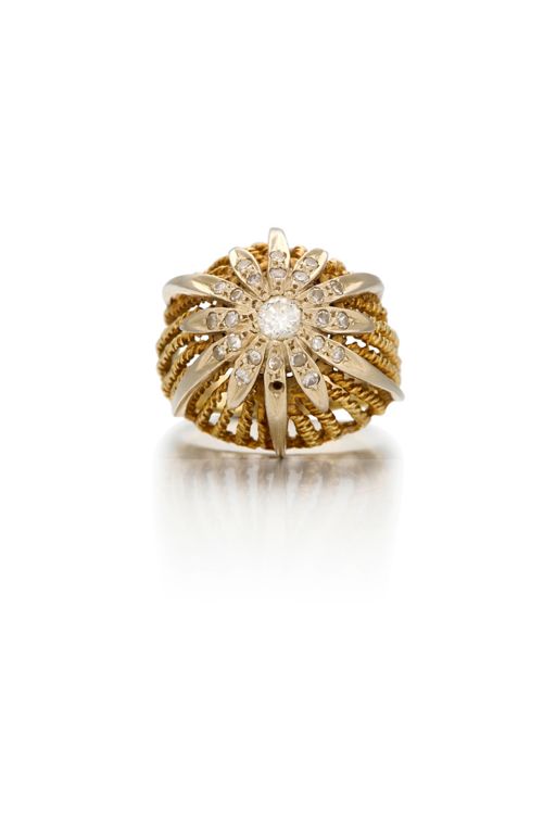 13k Gold Diamond Ring