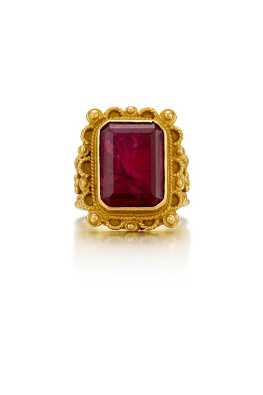 18k Gold Ruby Ring