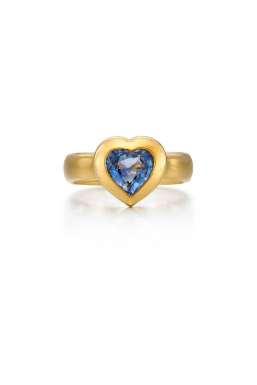 18k Gold Sapphire Ring