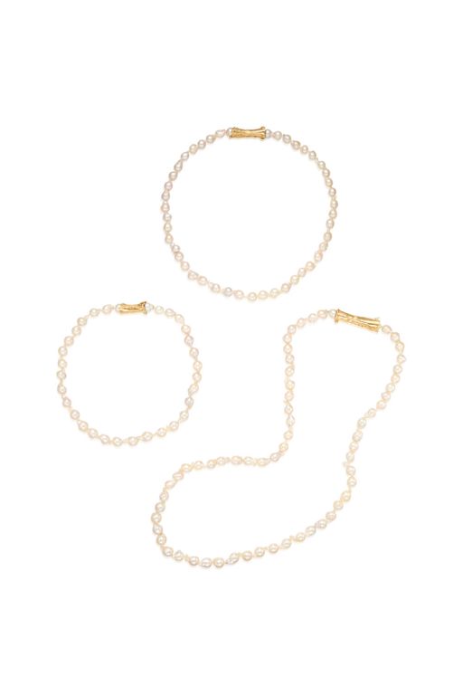 18k Gold Pearl Convertible Necklace