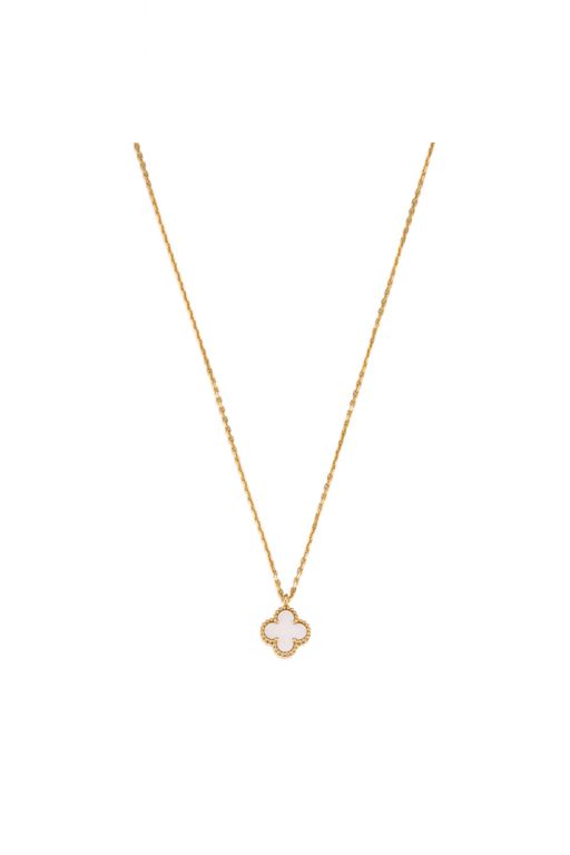 18k Gold Mother of Pearl Necklace