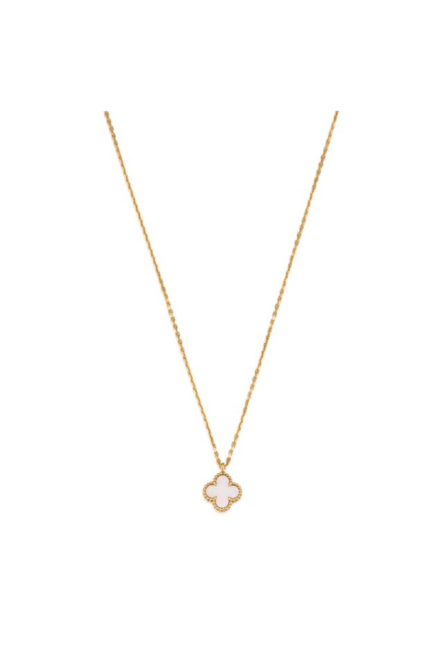 18k Gold Mother of Pearl Necklace