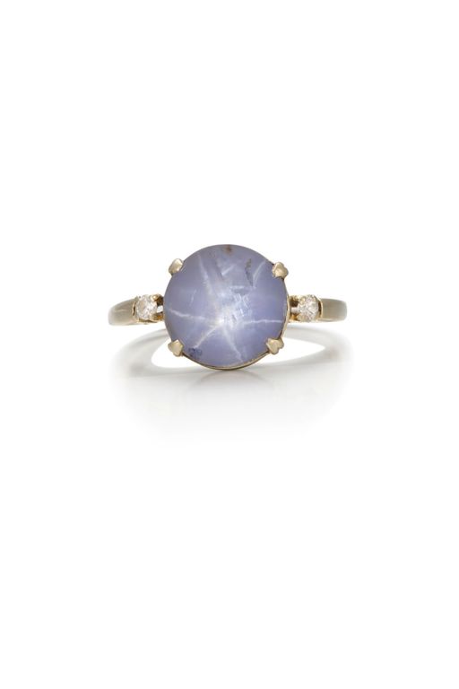 14k Gold Sapphire and Diamond Ring