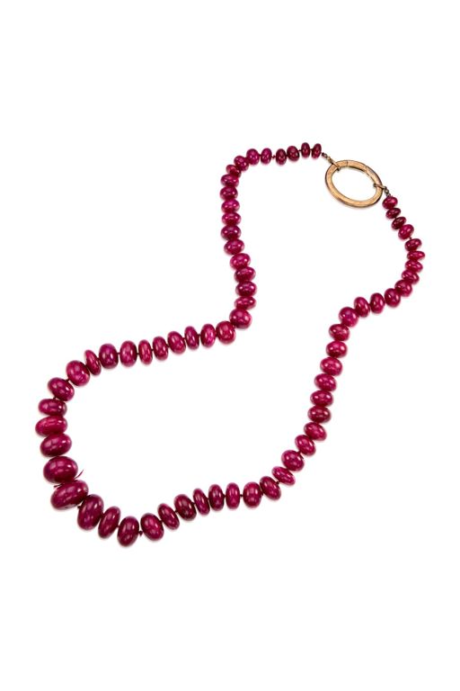 Mixed Metals Ruby Necklace