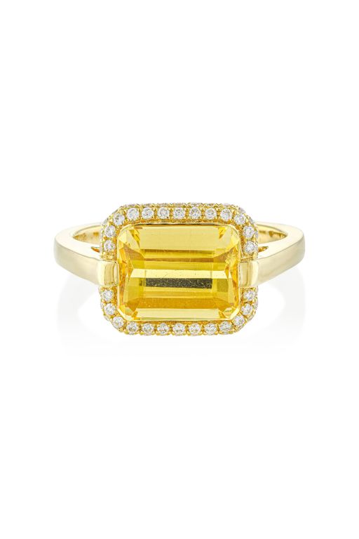 18k Gold Sapphire and Diamond Ring