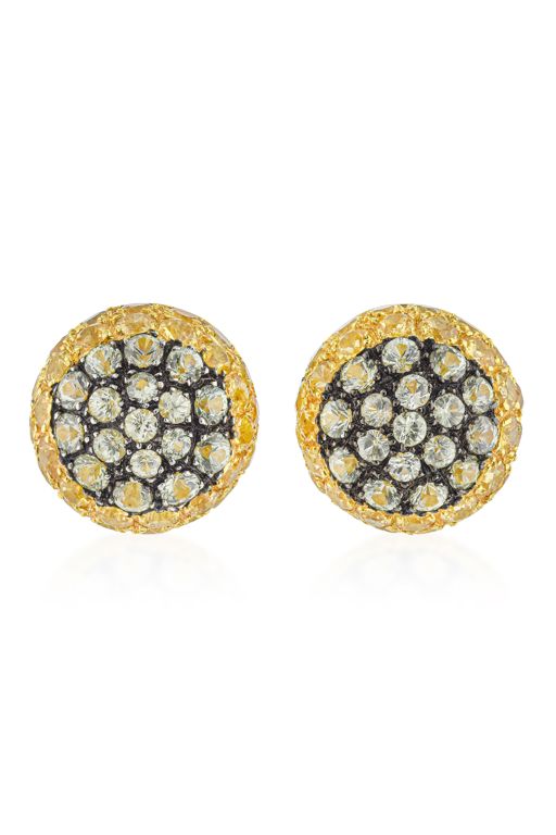 Pair of 18k Gold Sapphire Earrings