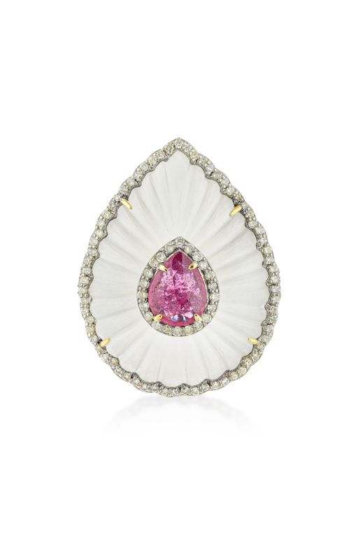 Silver and 14k Gold Multi-Gem Ring