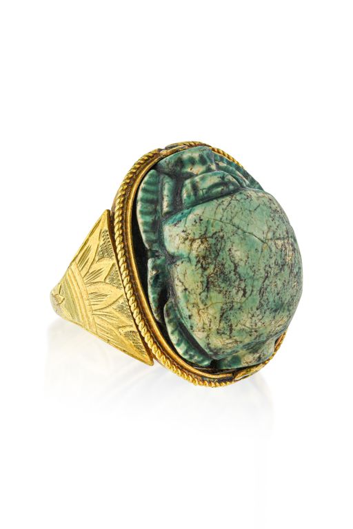 10k Gold Scarab Ring
