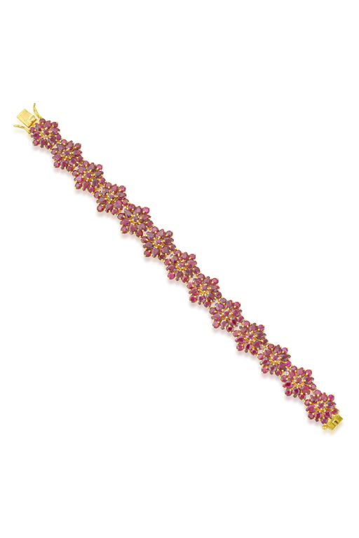 14k Gold Ruby Bracelet