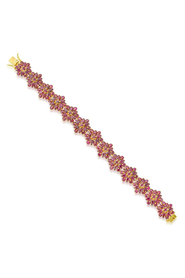 14k Gold Ruby Bracelet