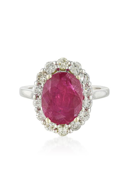 14k Gold Ruby and Diamond Ring