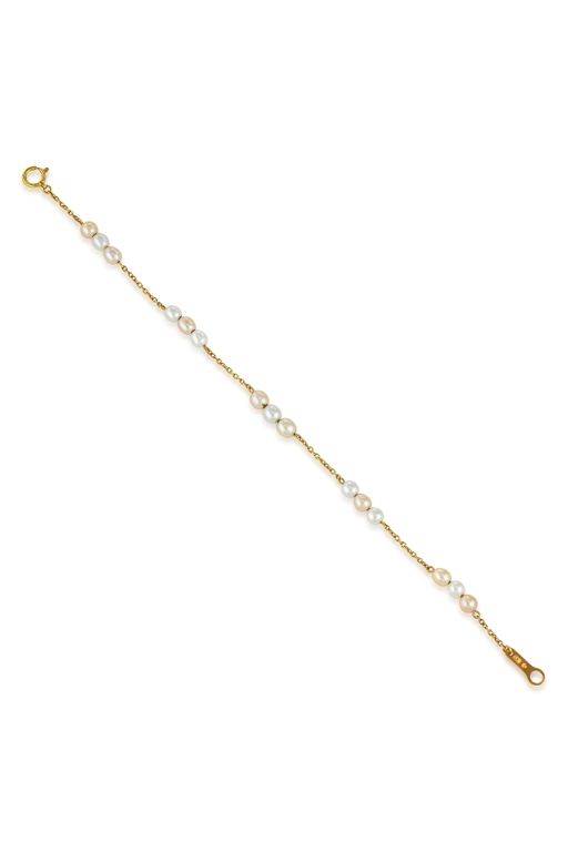 18k Gold Pearl Bracelet