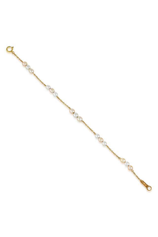 18k Gold Pearl Bracelet