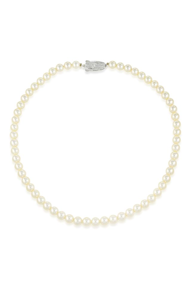 Sterling Silver Pearl Necklace
