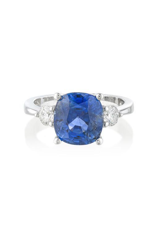 18k Gold Sapphire and Diamond Ring
