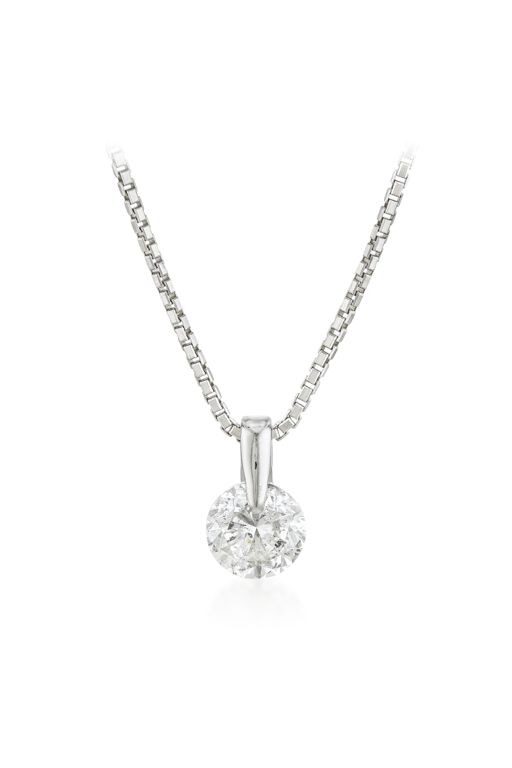 Platinum Diamond Pendant Necklace