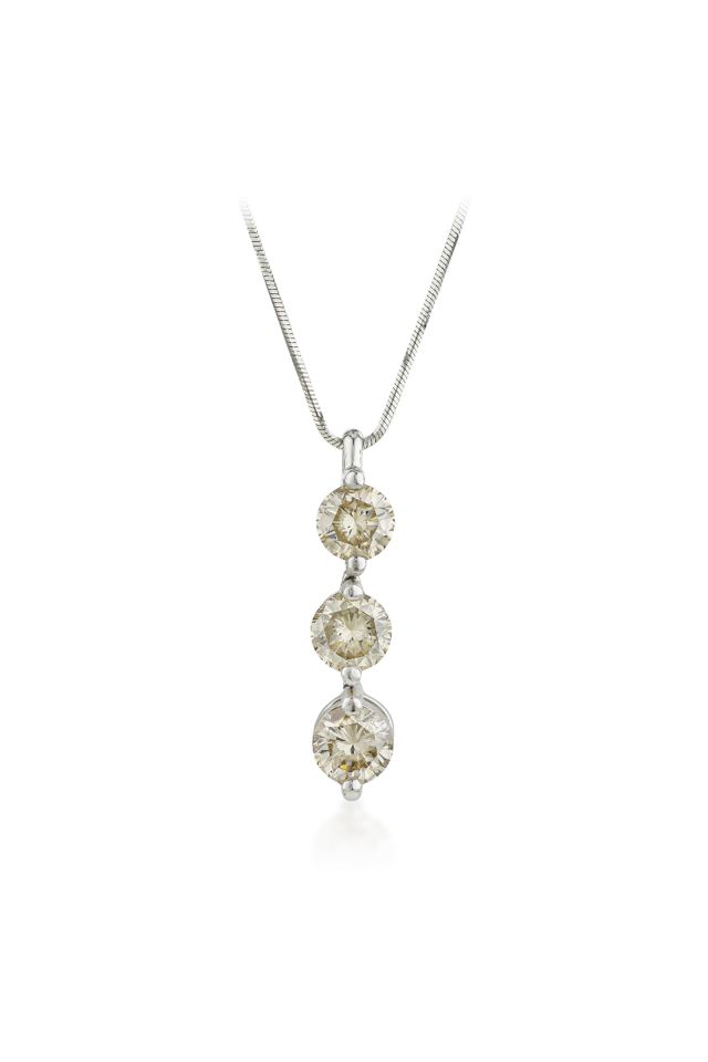 Platinum Diamond Pendant Necklace